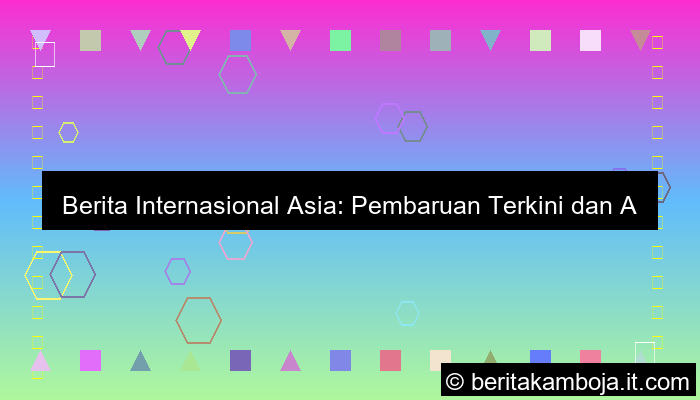 ilustrasi berita internasional asia