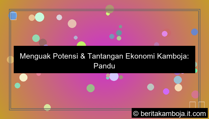 ekonomi kamboja