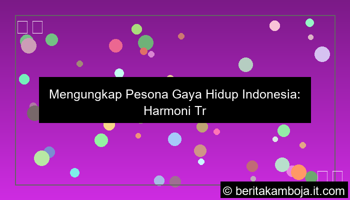 gaya hidup indonesia
