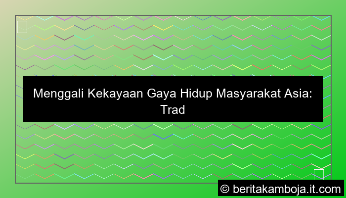 ilustrasi gaya hidup masyarakat asia