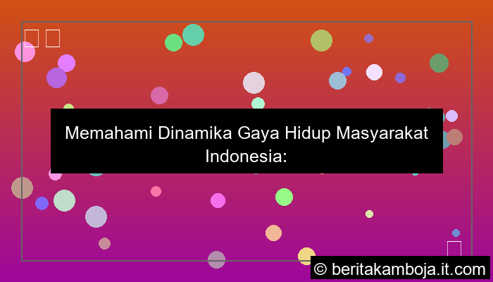 visual gaya hidup masyarakat