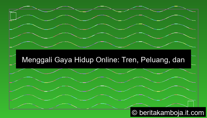 ilustrasi gaya hidup online