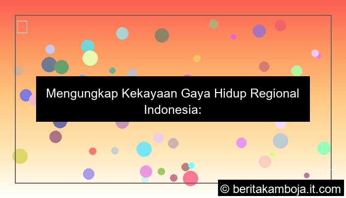 gambar gaya hidup regional