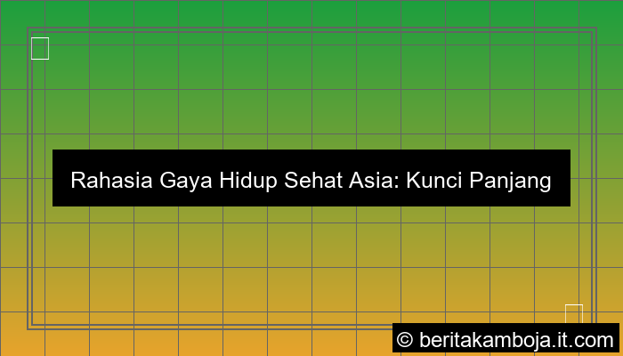 gaya hidup sehat asia