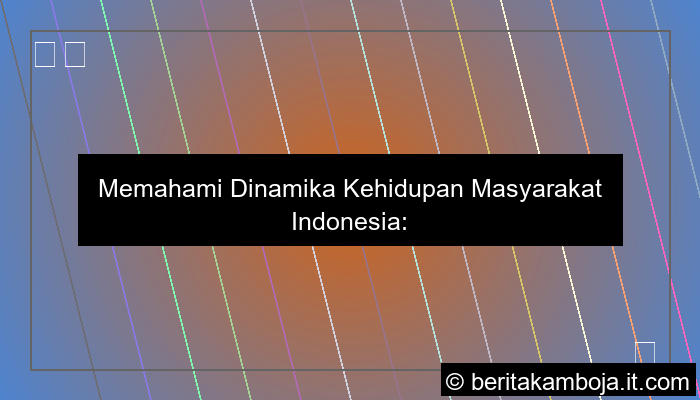 kehidupan masyarakat