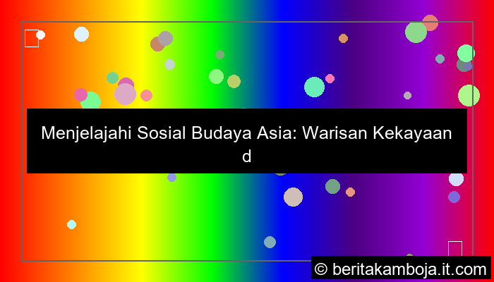 gambar sosial budaya asia