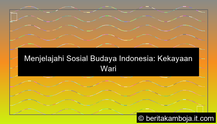 desain sosial budaya indonesia