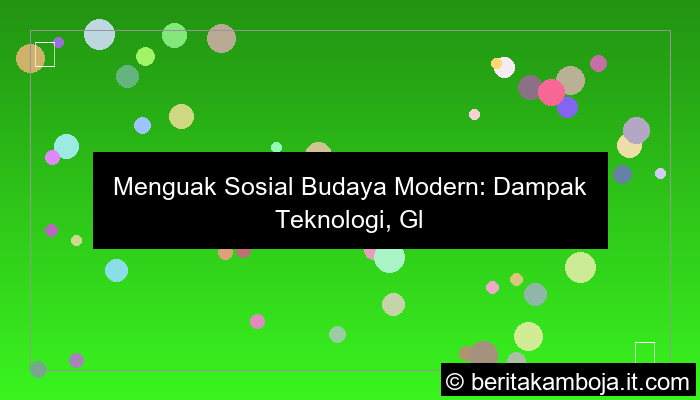 sosial budaya modern