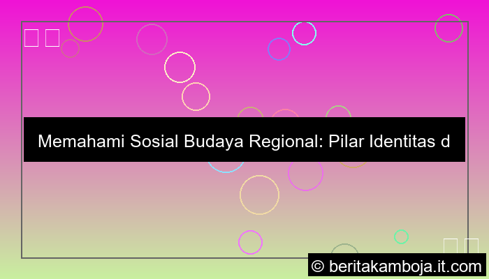 sosial budaya regional