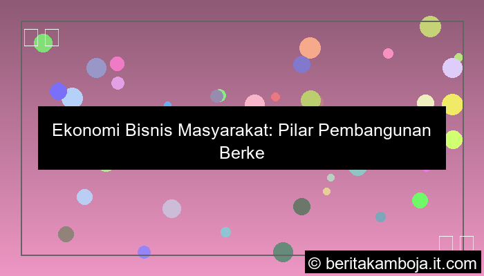 ekonomi bisnis masyarakat