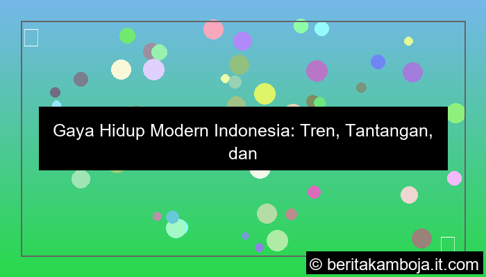 ilustrasi gaya hidup modern indonesia