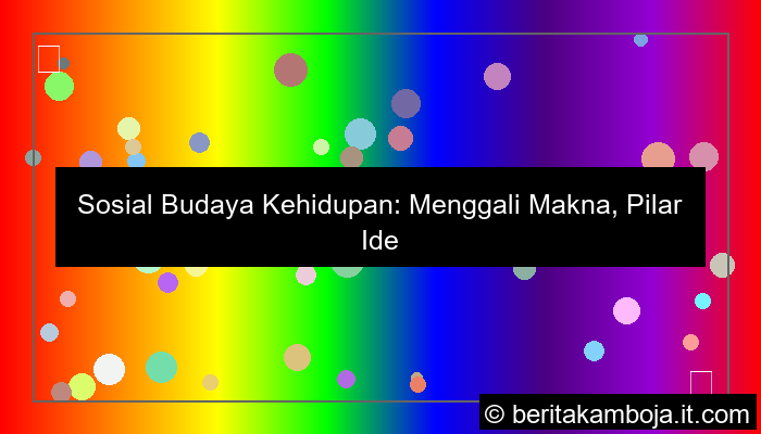 sosial budaya kehidupan