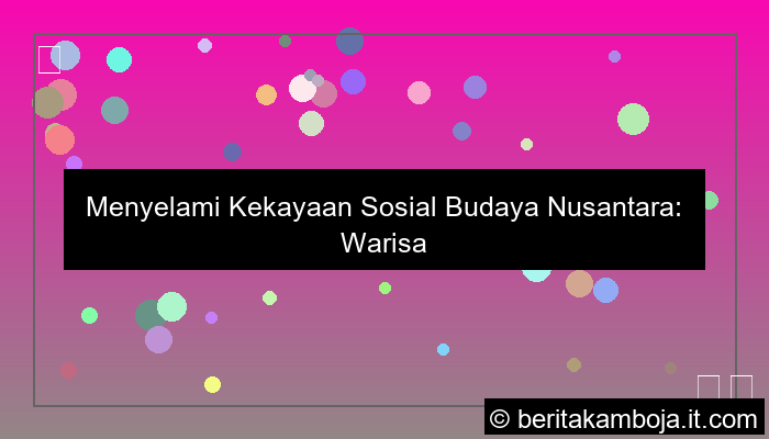 desain sosial budaya nusantara
